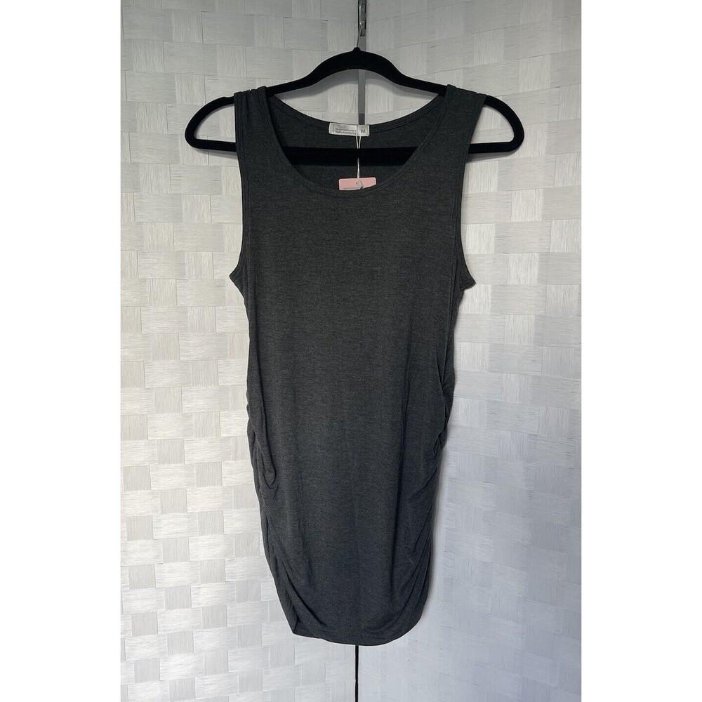 PARNIXS Summer Women's Maternity Tank Top Sleeveless Maternity Green Size Medium